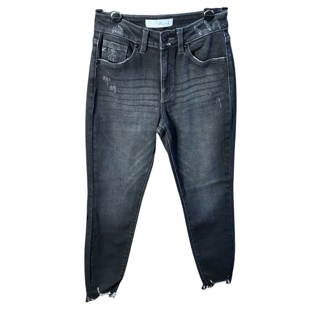 KanCan Signature Jeans Parker Black Luxe Denim High Rise Ankle Skinny Women 5/26
